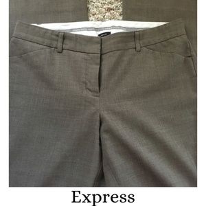 Express Editor size 4S women's brown workpants